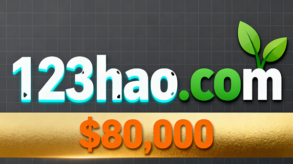 组合域名123hao.com以8万美元成交
